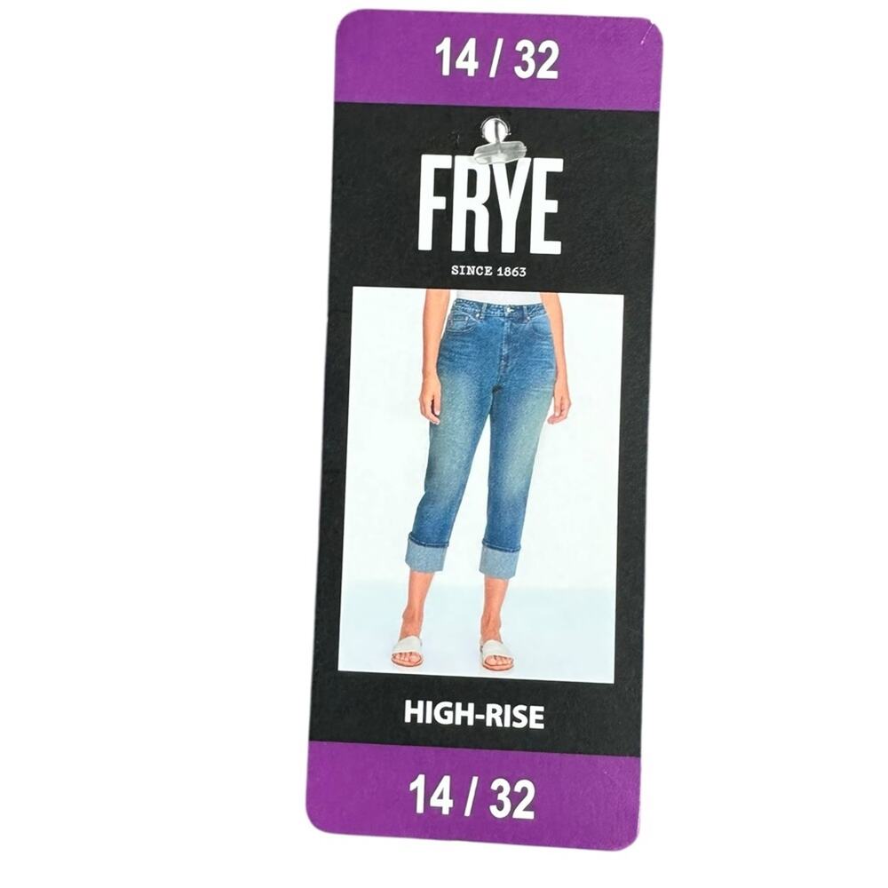 Frye High Rise Amari Blue Women's Jeans Size 14 /32 NWT - Picture 3 of 8